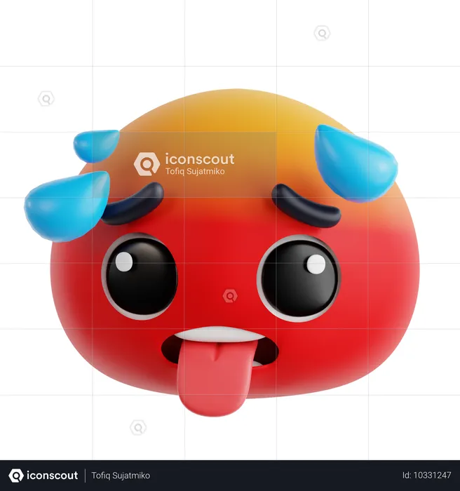 Hot Emoji 3D Icon