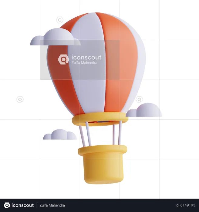 Hot Air Ballon  3D Icon