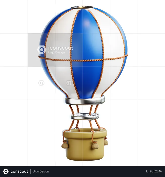 Hot Air Balloon  3D Icon