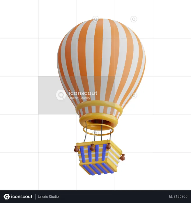 Hot Air Balloon  3D Icon