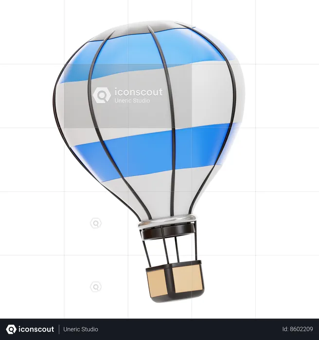 Hot Air Balloon  3D Icon