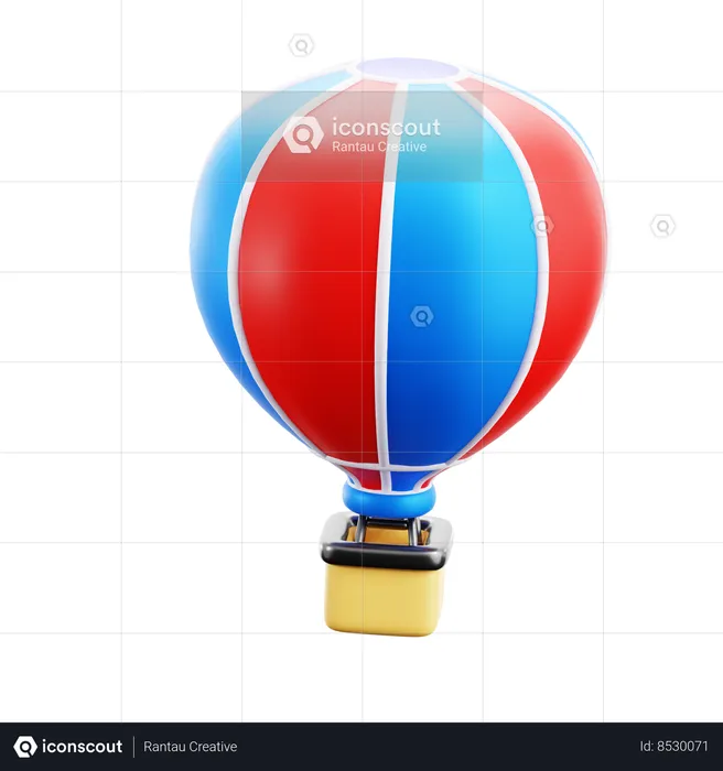 Hot Air Balloon  3D Icon