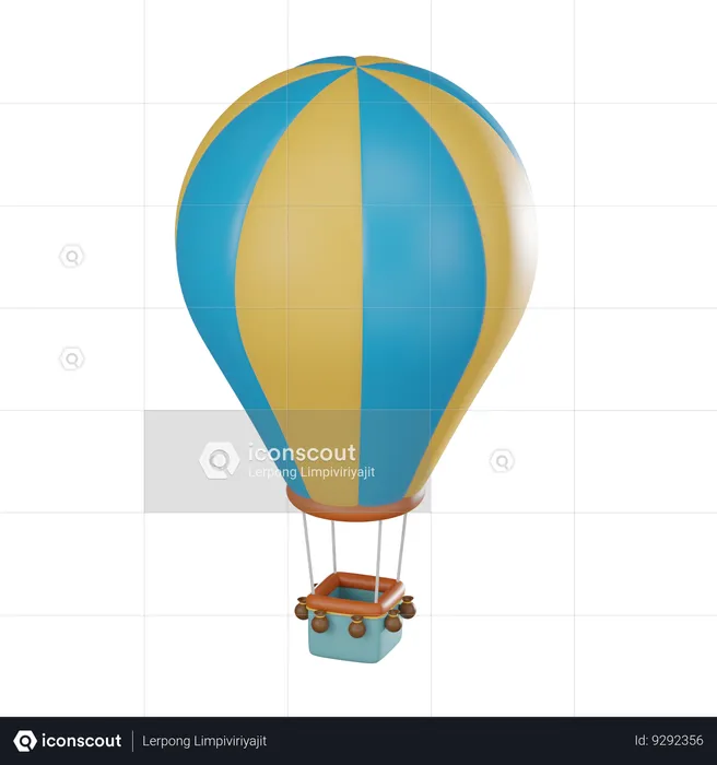 Hot Air Balloon  3D Icon