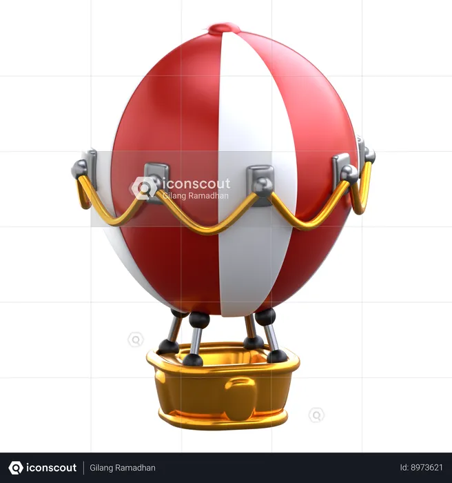 Hot Air Balloon  3D Icon