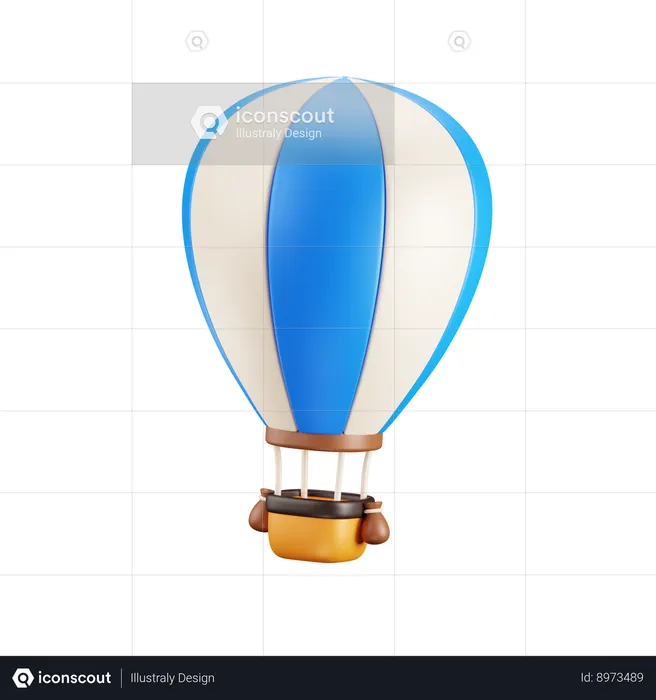 Hot air baloon  3D Icon
