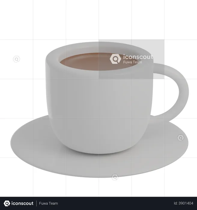 Hot Chocolate  3D Illustration