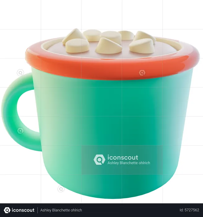 Hot Chocolate Marshmallows  3D Icon