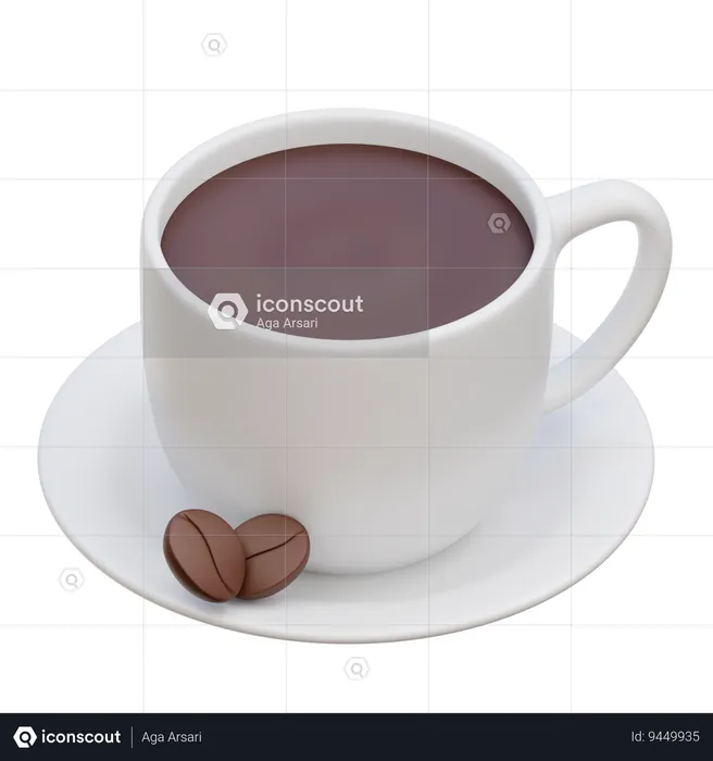 Hot Coffee  3D Icon