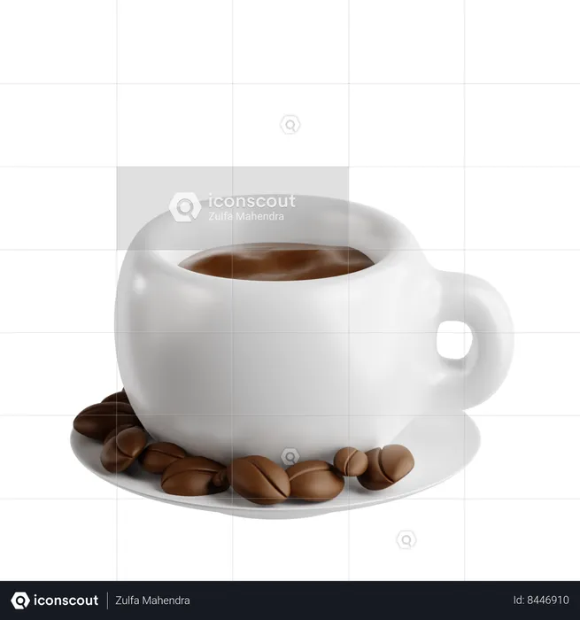 Hot Coffee  3D Icon