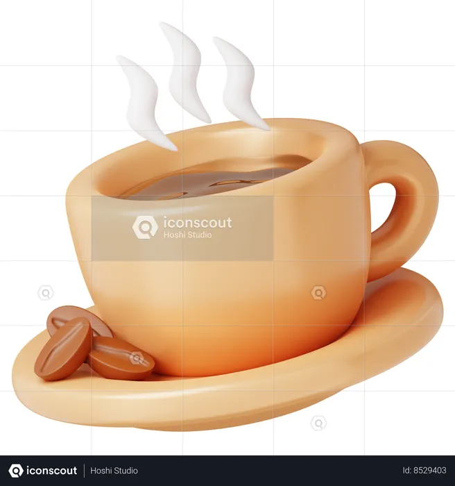 Hot Coffee  3D Icon