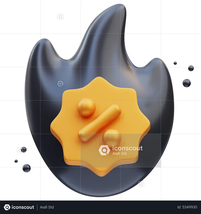Hot Discount  3D Icon