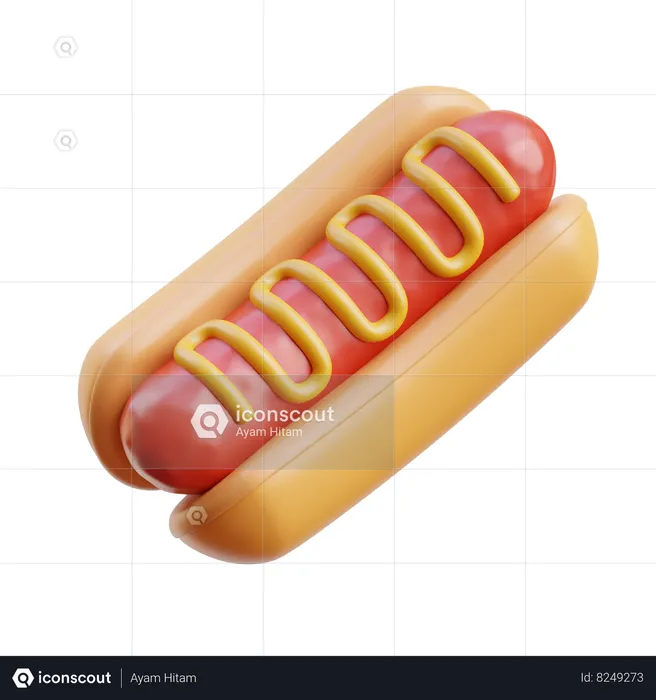 Hot-dog  3D Icon