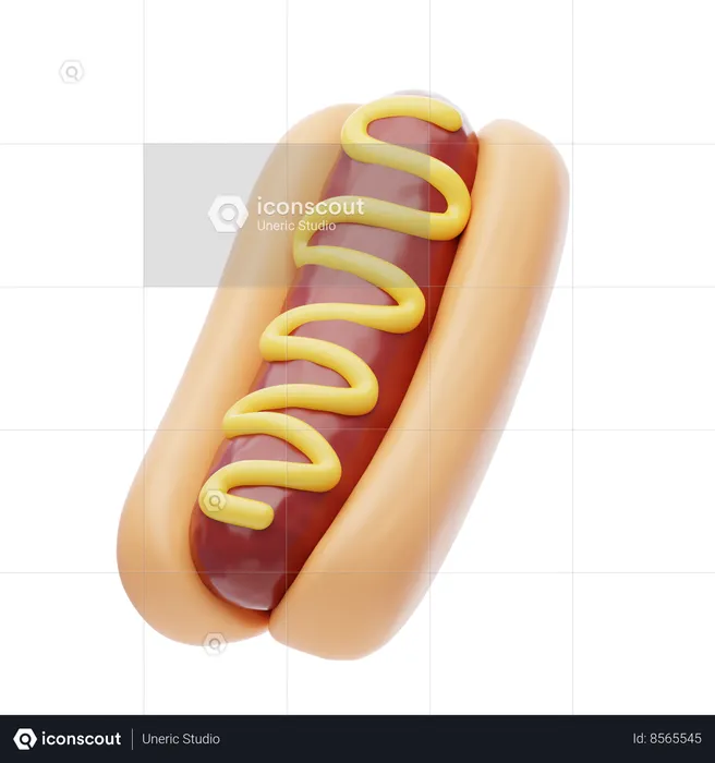 Hot Dog  3D Icon