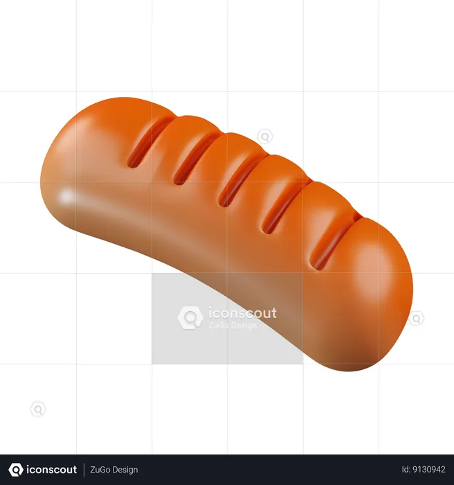 Hot Dog  3D Icon