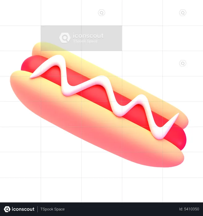 Hot Dog  3D Icon