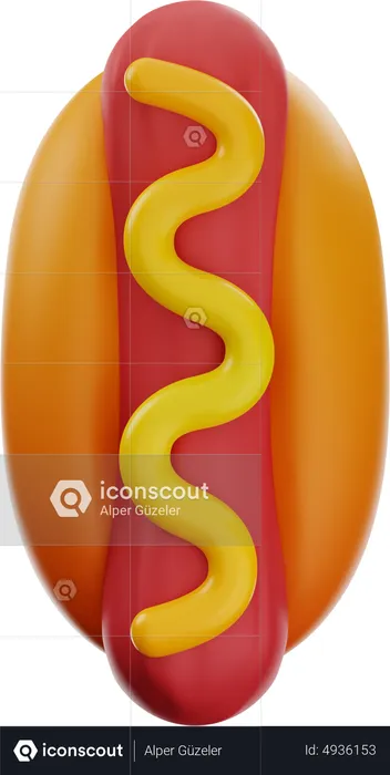 Hot Dog  3D Icon