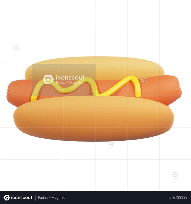 Hot-dog  3D Icon