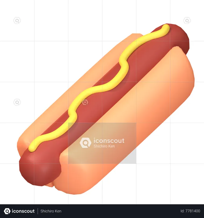 HOT_DOG  3D Icon