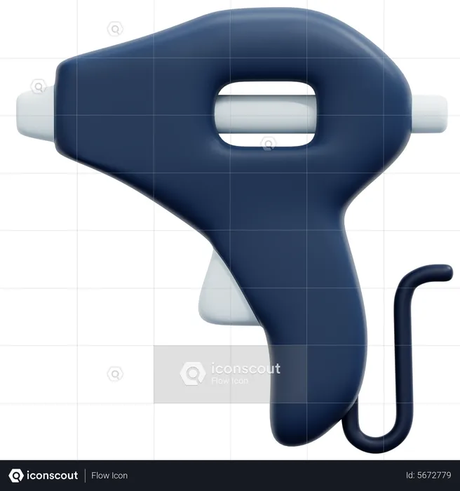 Hot Glue Gun  3D Icon