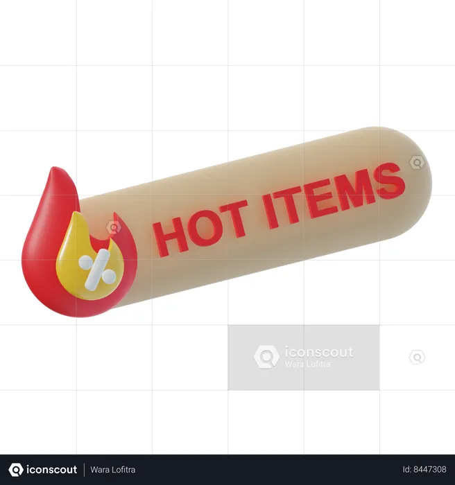 Hot Items  3D Icon