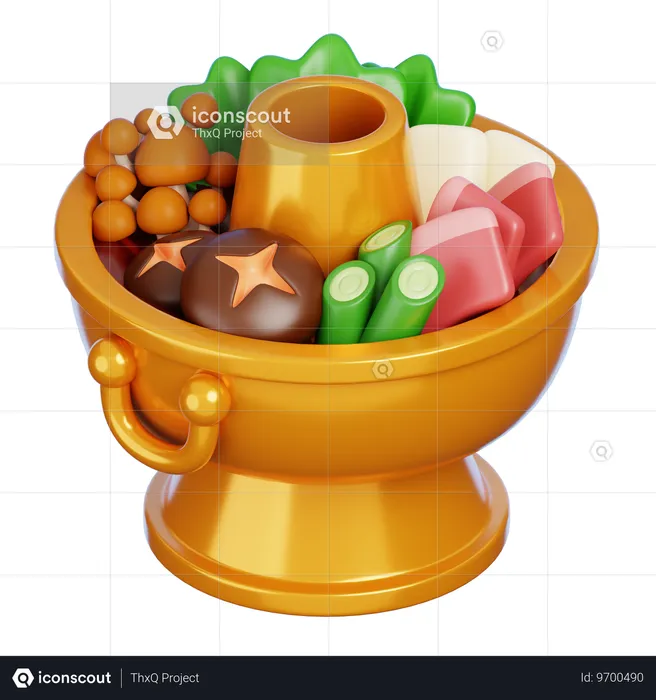 Hot Pot  3D Icon