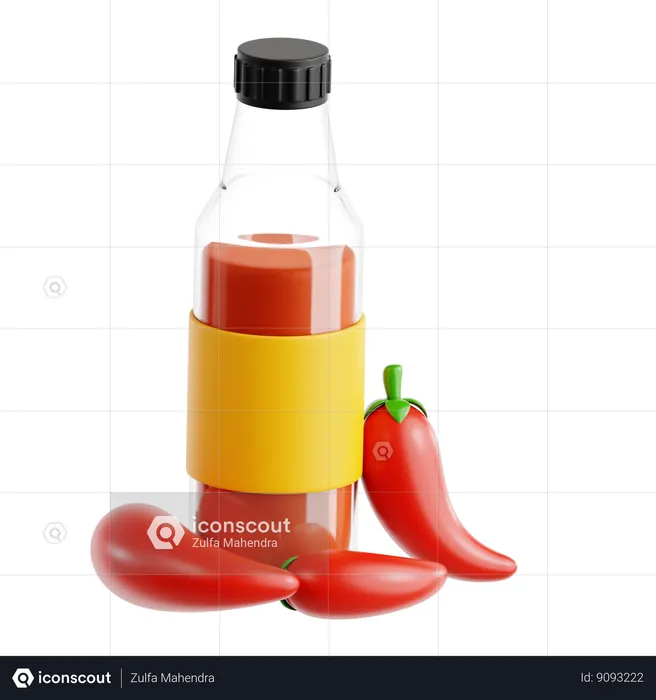 Hot Sauce  3D Icon