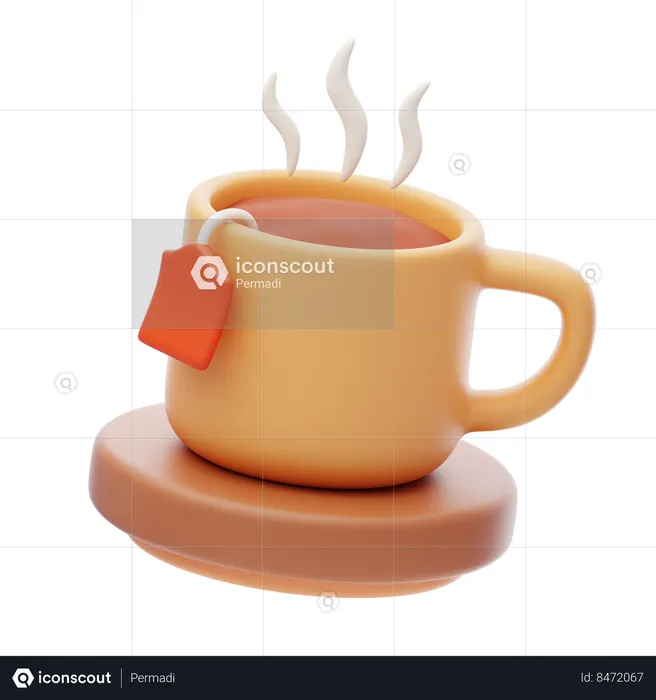 Hot Tea  3D Icon
