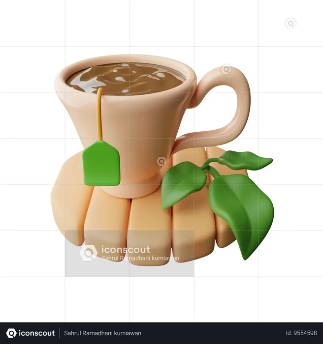 Hot tea  3D Icon