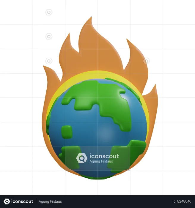 Hot Temprature  3D Icon