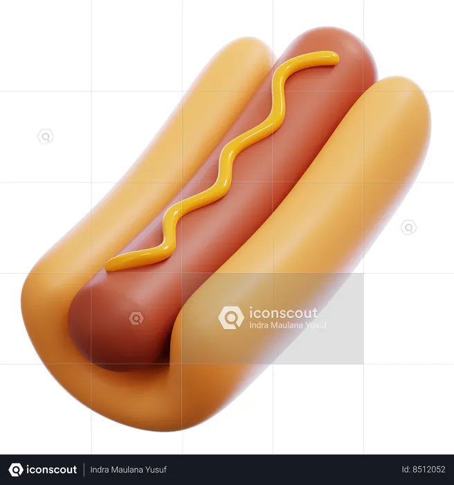 Hotdog  3D Icon