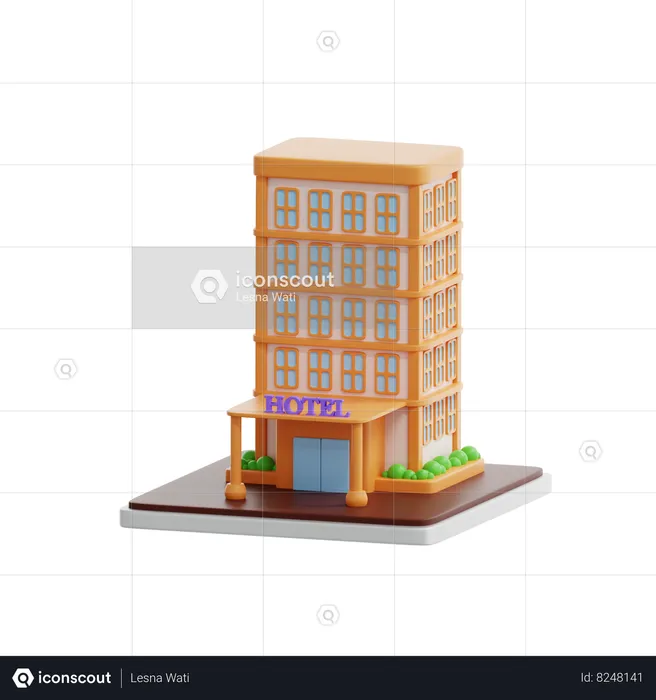 Hotel  3D Icon