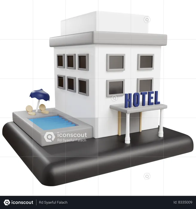 Hotel  3D Icon