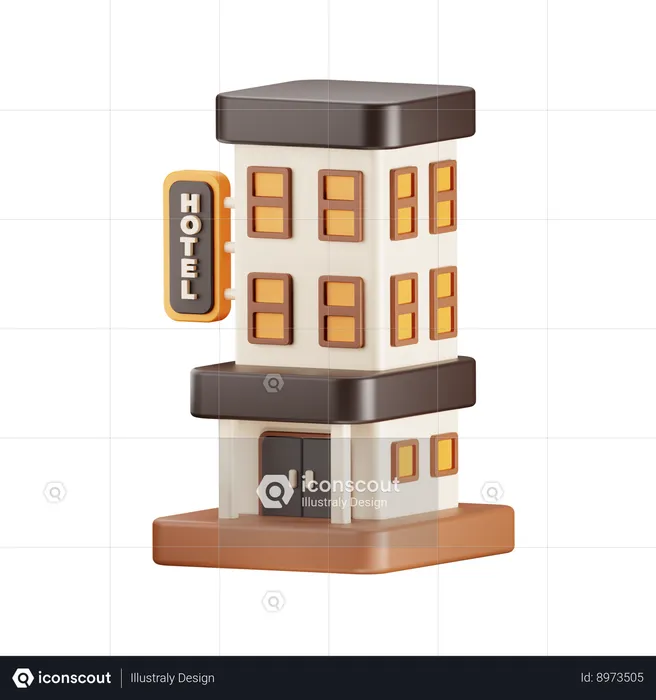 Hotel  3D Icon