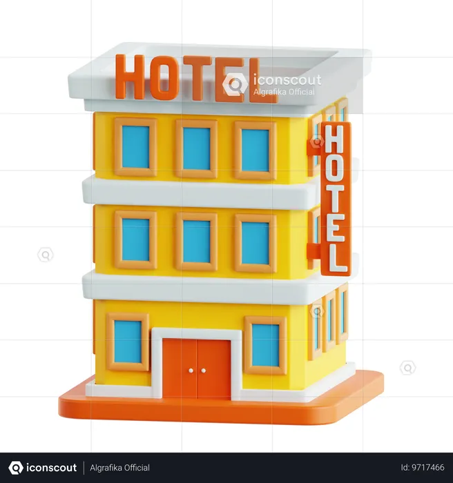 Hotel  3D Icon