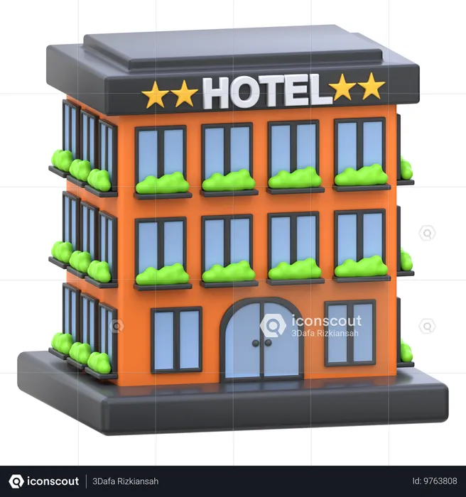 Hotel  3D Icon