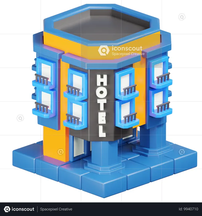 Hotel  3D Icon