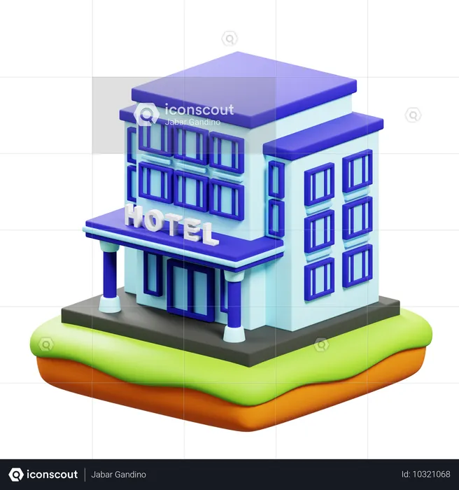 Hotel  3D Icon