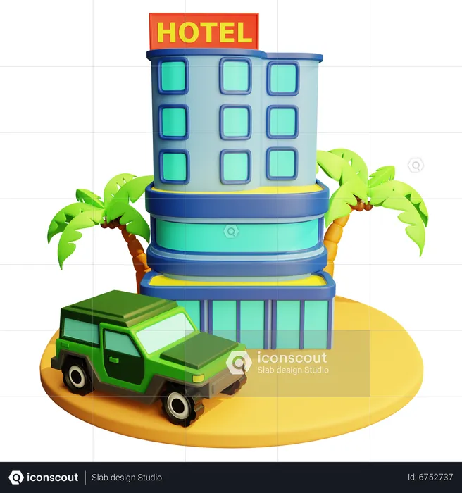 Hotel  3D Icon