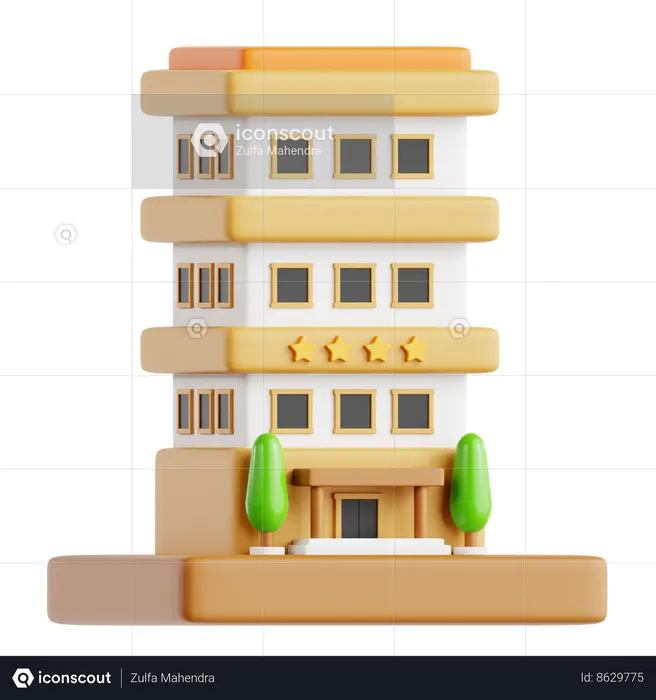 Hotel  3D Icon