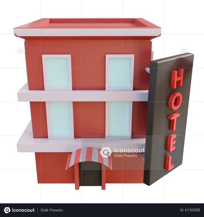 Hotel  3D Icon