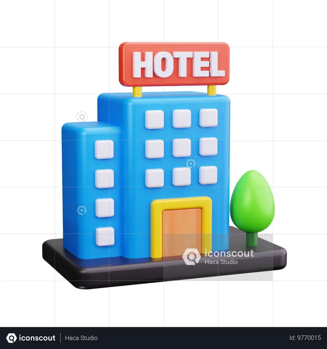 Hotel  3D Icon