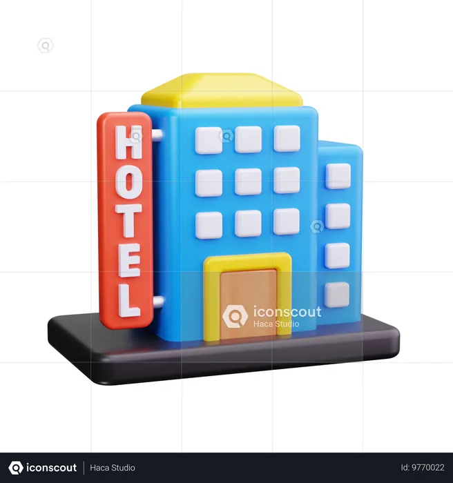 Hotel  3D Icon