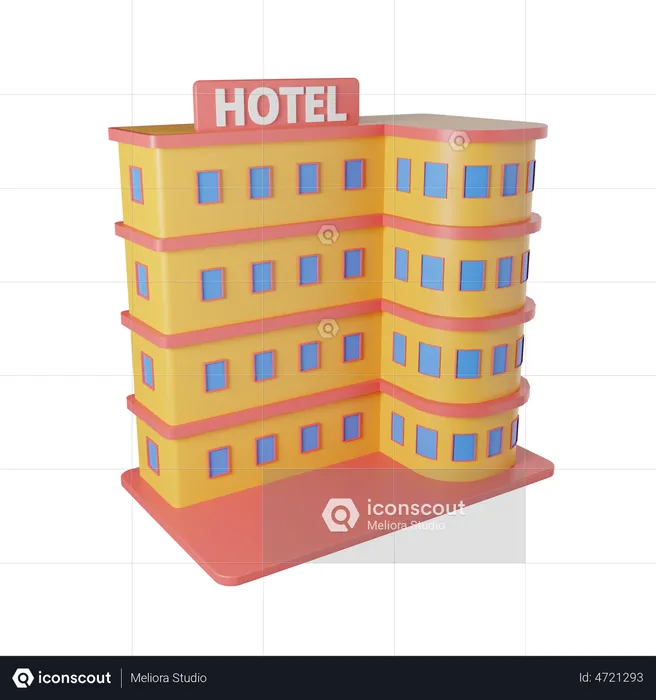 Hotel  3D Illustration