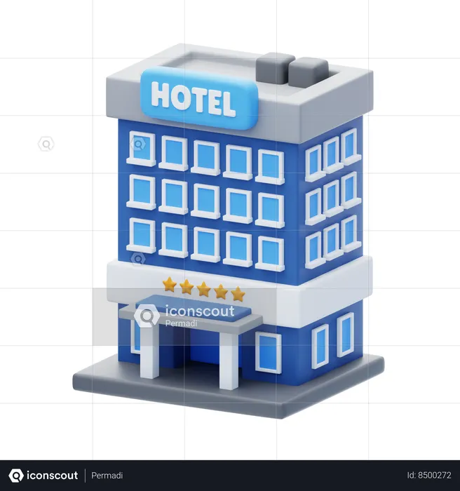 Hôtel 7 étoiles  3D Icon