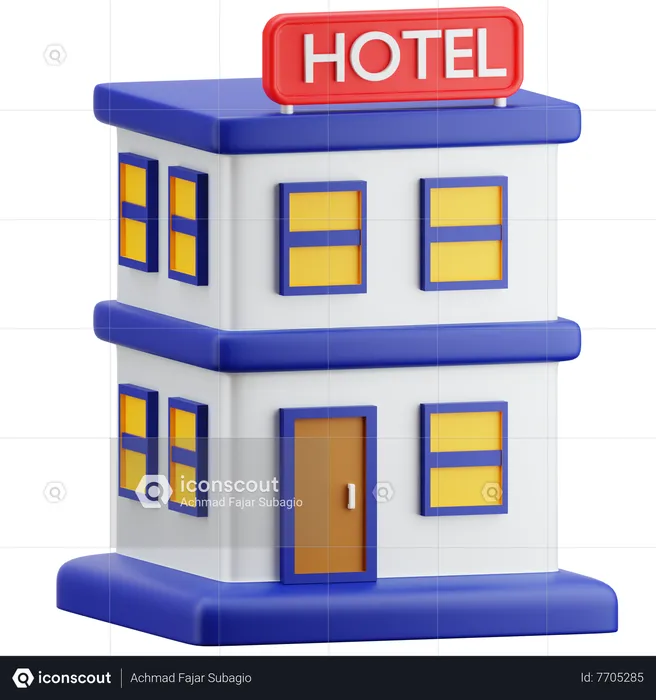 Hotel  3D Icon