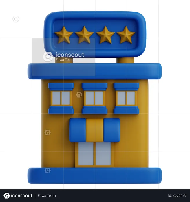 Hotel  3D Icon