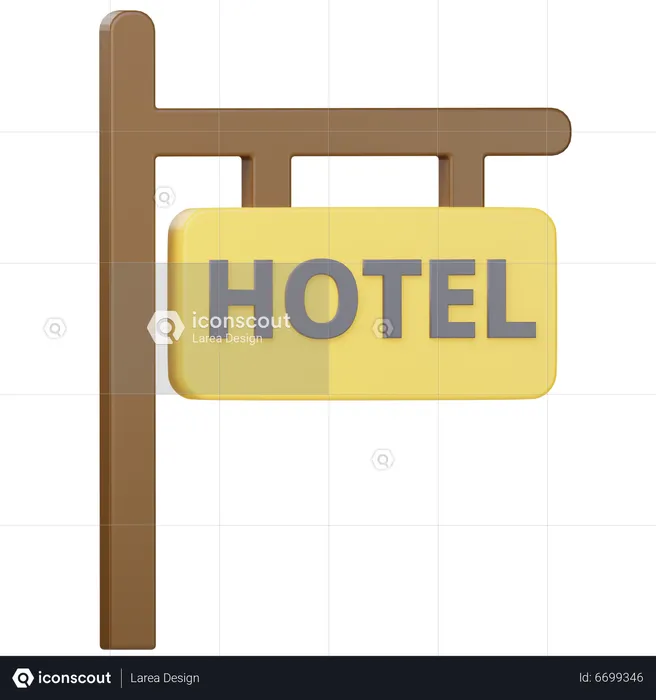 Hotel Board  3D Icon