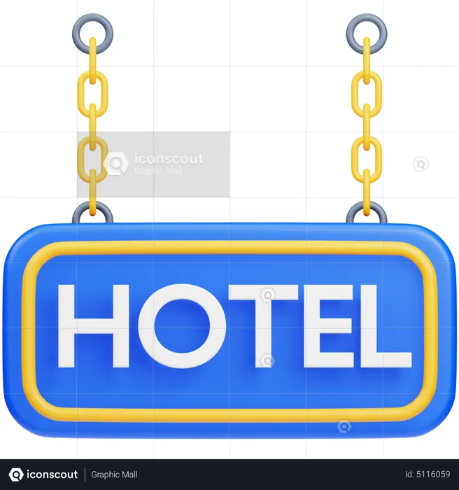 Hotel Board  3D Icon