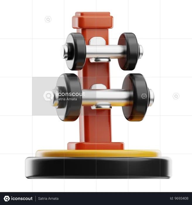 Hotel Gym Equipment  3D Icon