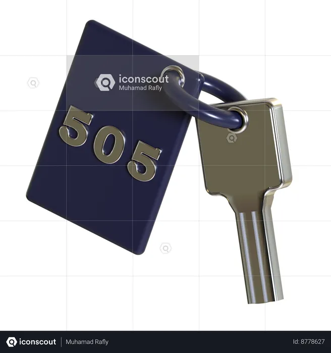 Hotel Key  3D Icon
